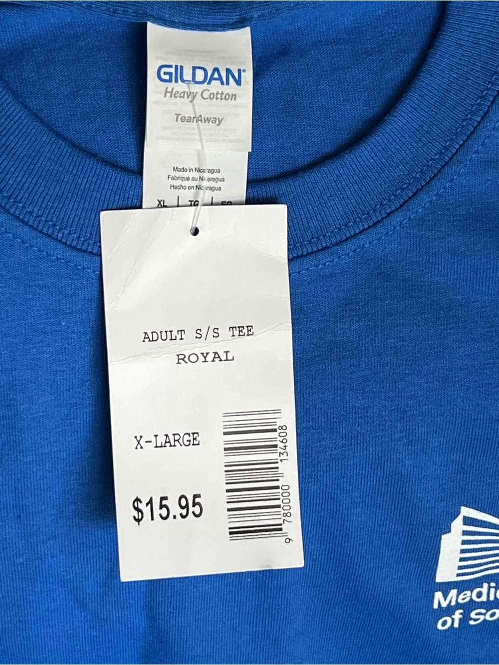 Gildan Blue MUSC Medical University of South Carolina Logo T-Shirt - Adult XL - Picture 4 of 7